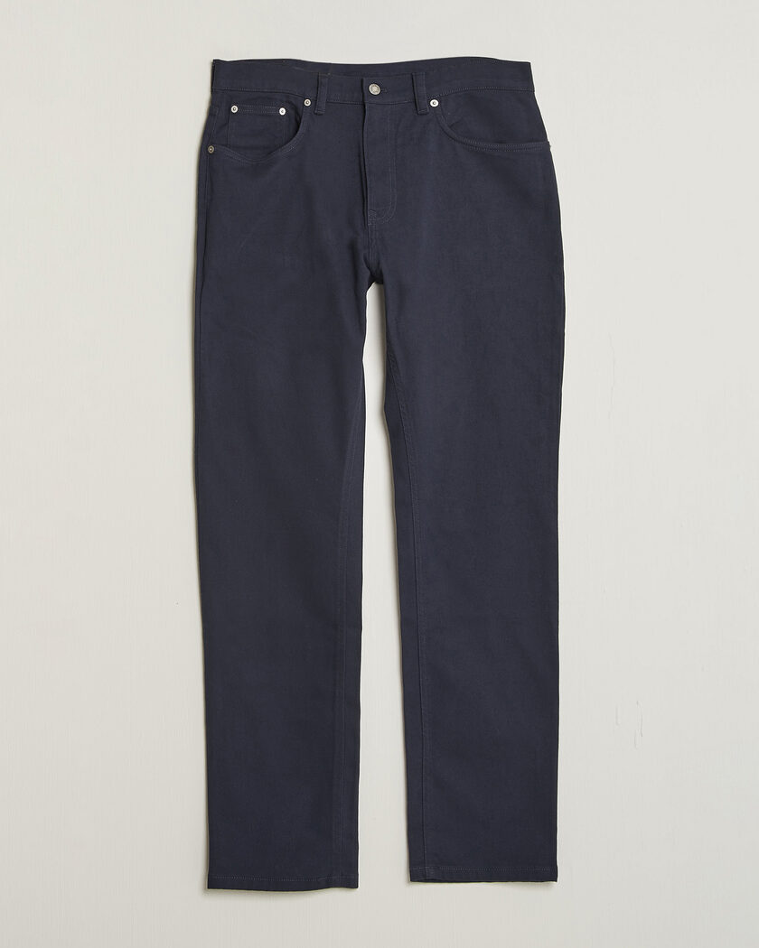 Gant Regular Fit Soft Twill 5-Pocket Pants Evening Blue – Blå