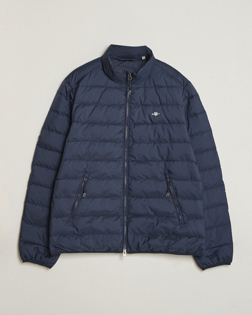 Gant Light Down Jacket Evening Blue – Blå