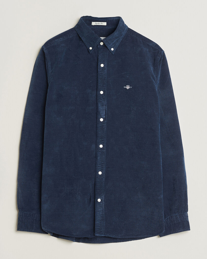 Gant Indigo Corduroy Shirt Dark Blue – Blå