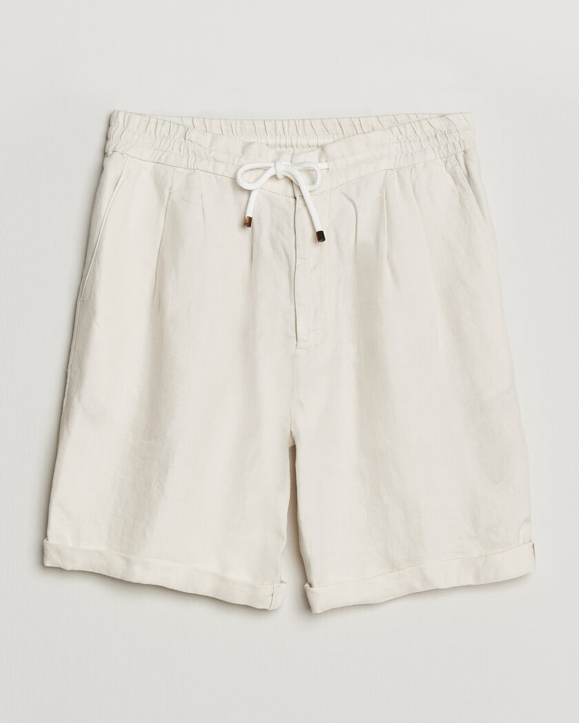 Brunello Cucinelli Drawstring Shorts Off White – Hvit