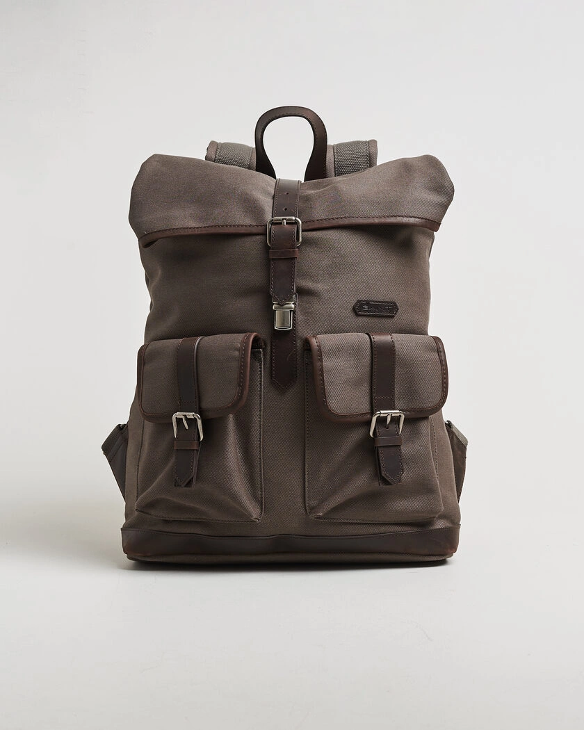 Gant Modern Premium Canvas Backpack Faded Taupe – Brun