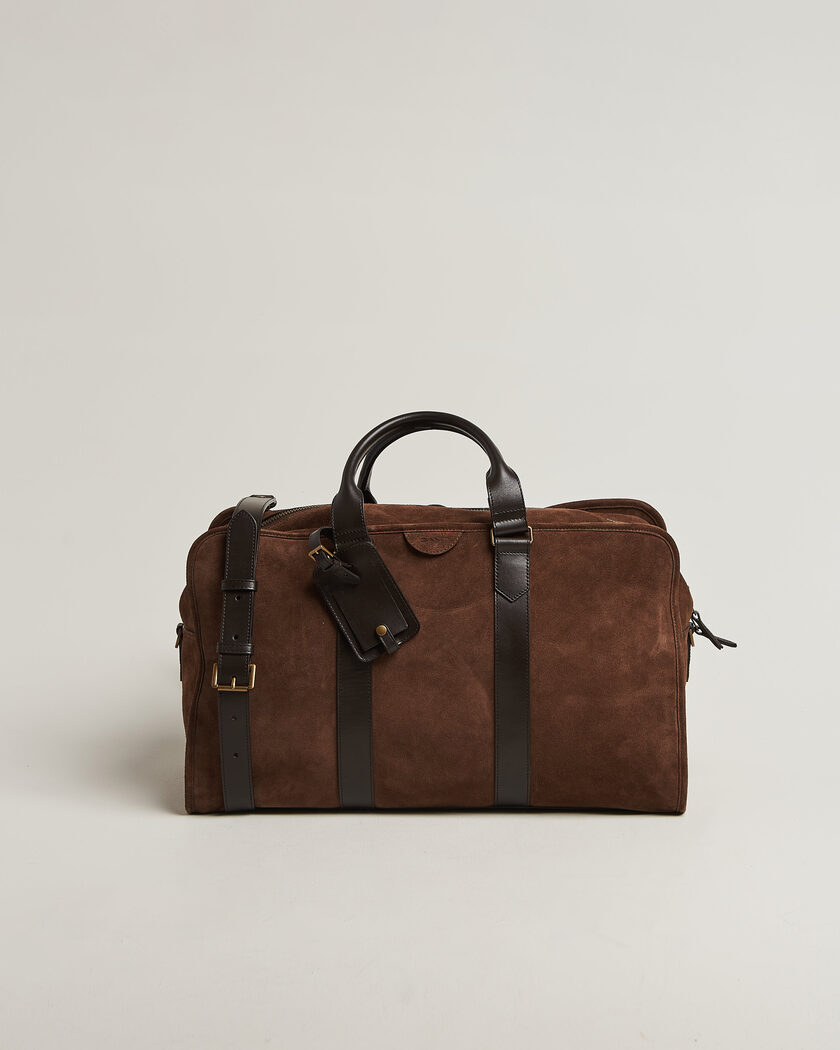 Gant Suede Duffle Bag Soil Brown – Brun