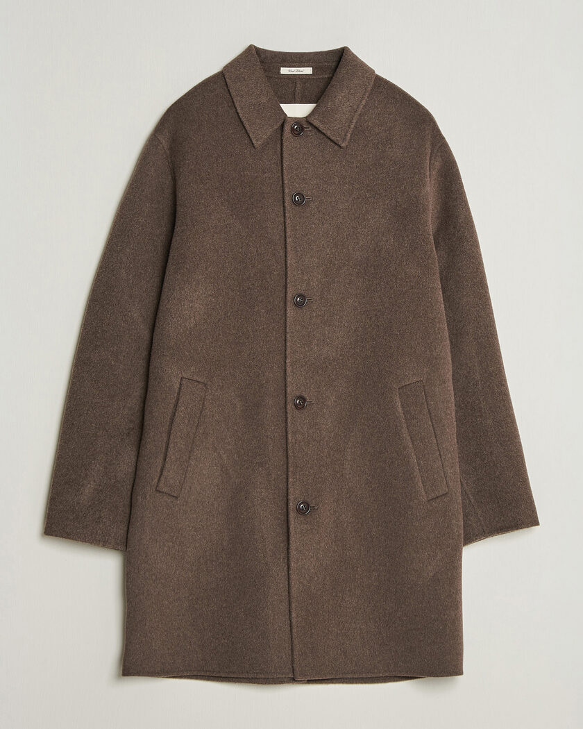 Gant Handstitched Wool/Cashmere Top Coat Shadow Brown – Brun