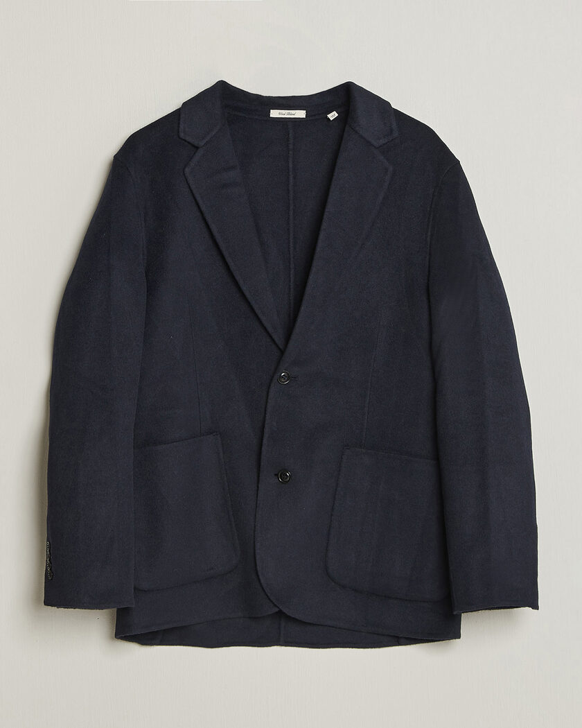Gant Handstitched Unlined Blazer Evening Blue – Blå