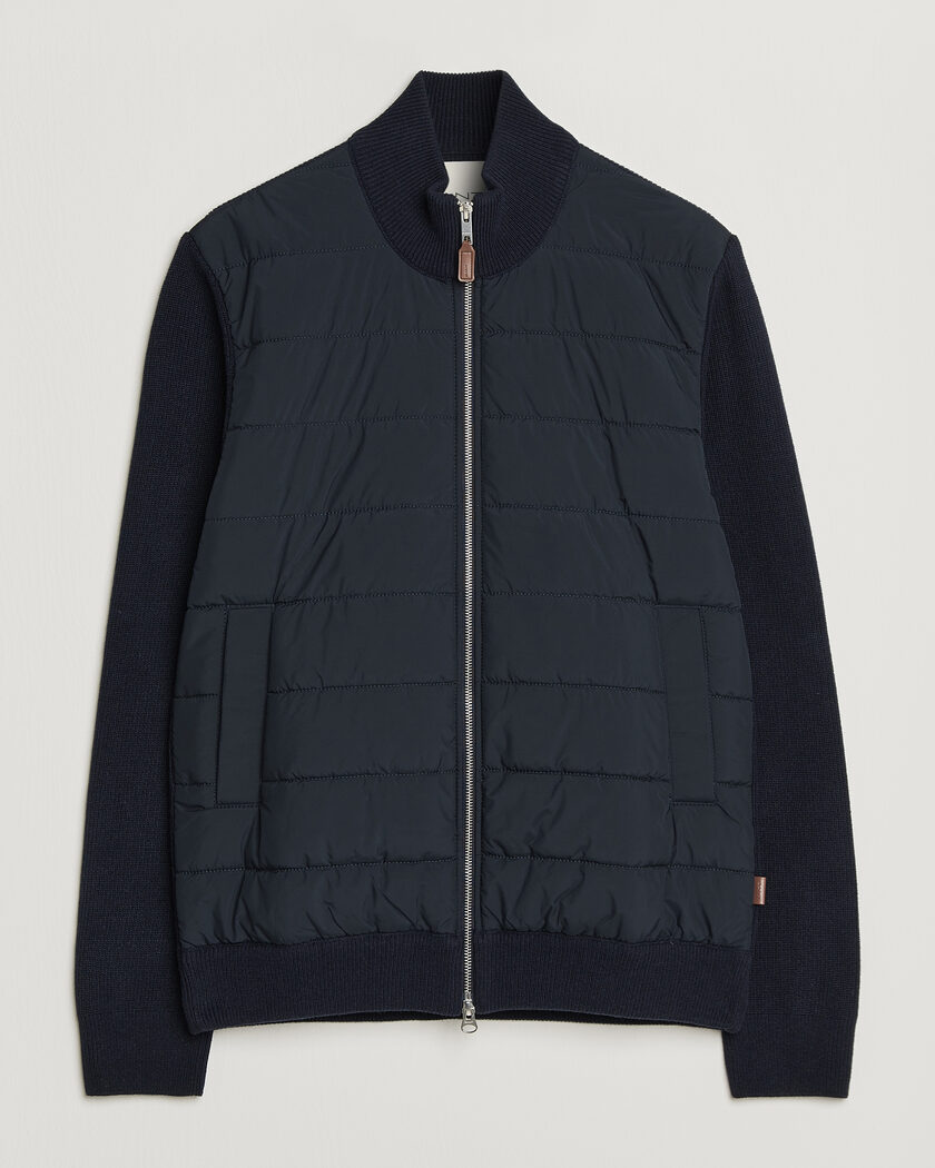 Gant Hybrid Full Zip Evening Blue – Blå