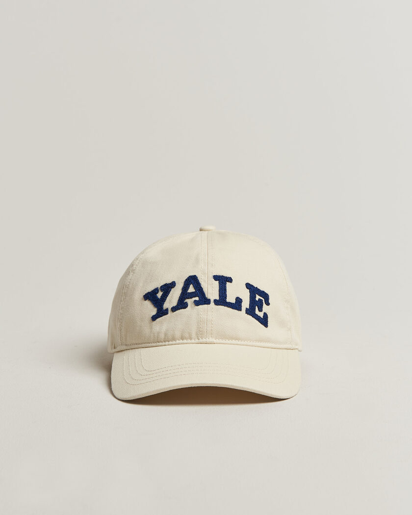 Gant YALE Heavy Washed Cotton Twill Cap Cream – Hvit