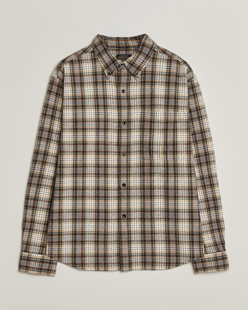 Pendleton Flannel Button Down Shirt Brown Check – Brun