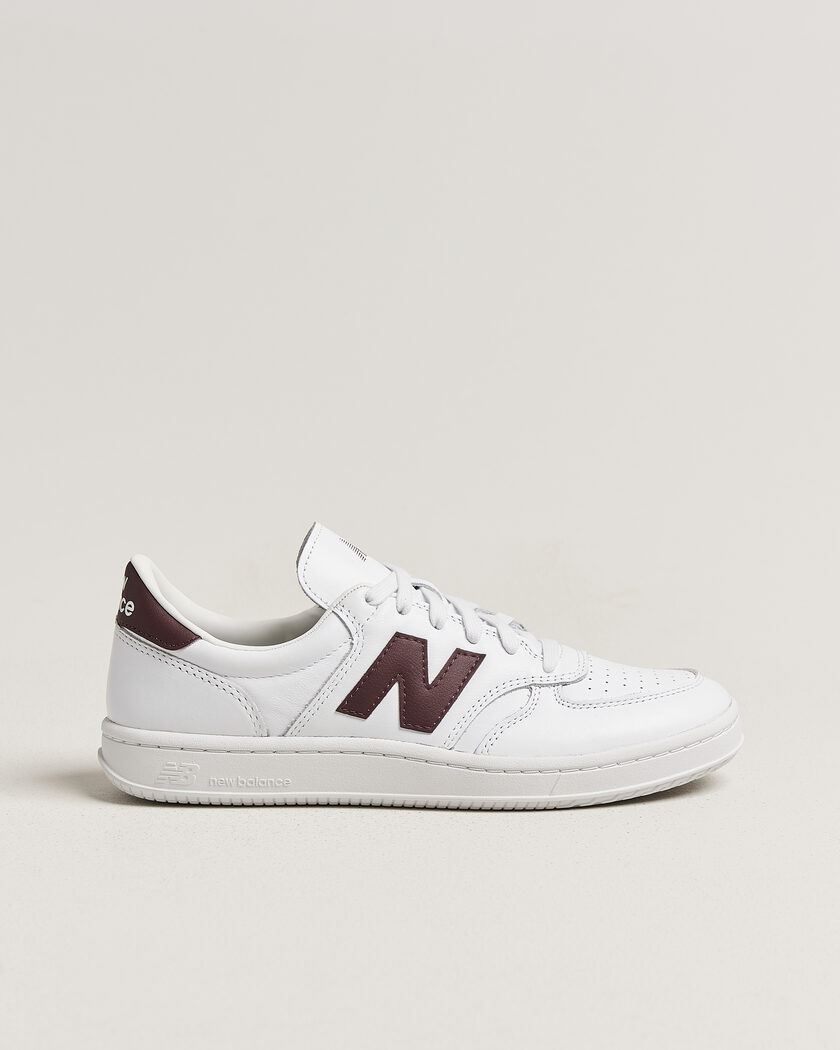 New Balance T500 Sneakers White/Cherry – Hvit