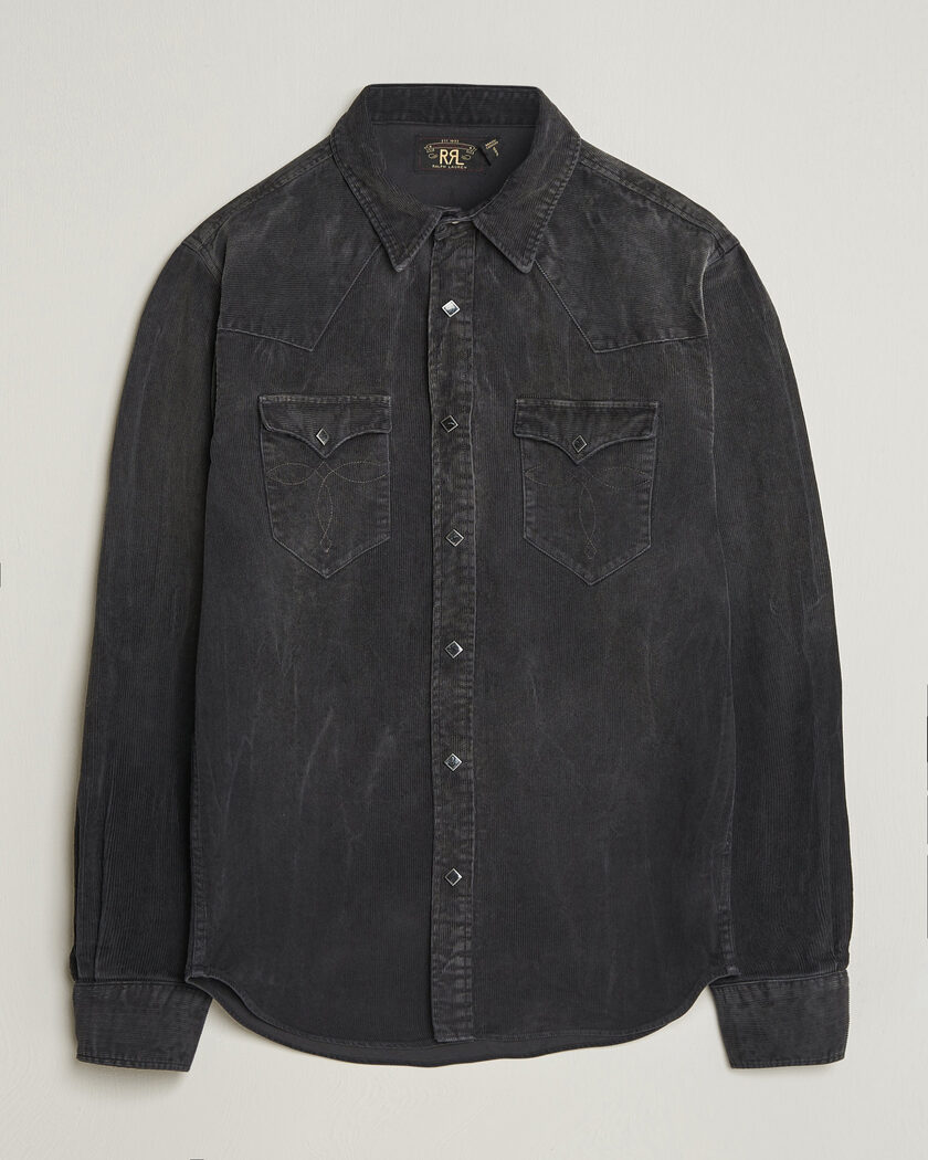 RRL Buffalo Western Shirt Black – Svart