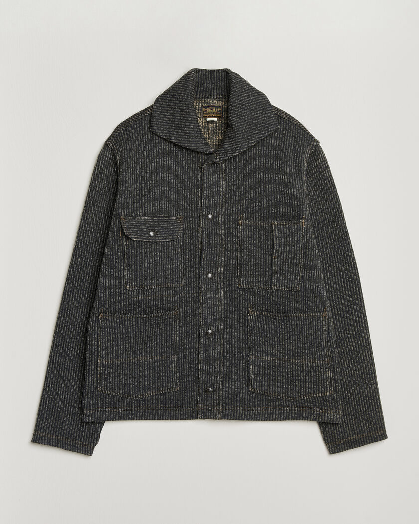 RRL Charles Cardigan Jacket Charcoal – Grå
