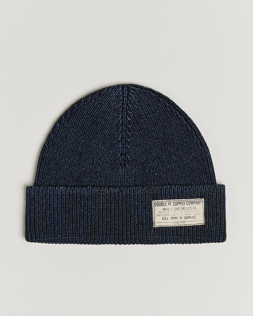 RRL Watch Cap Midnight Blue – Blå