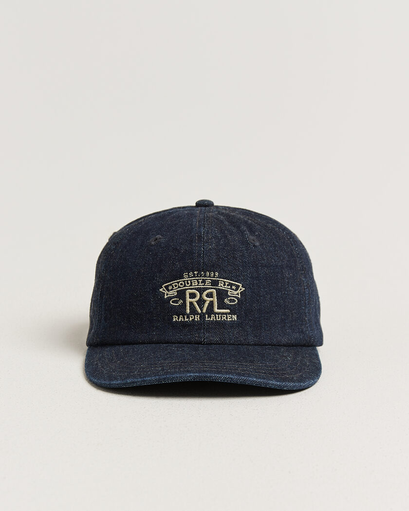 RRL Sportsman Cap Rinse – Blå