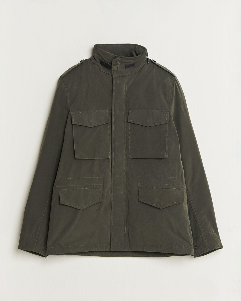 Aspesi Lined Cotton Field Jacket Grey – Grønn
