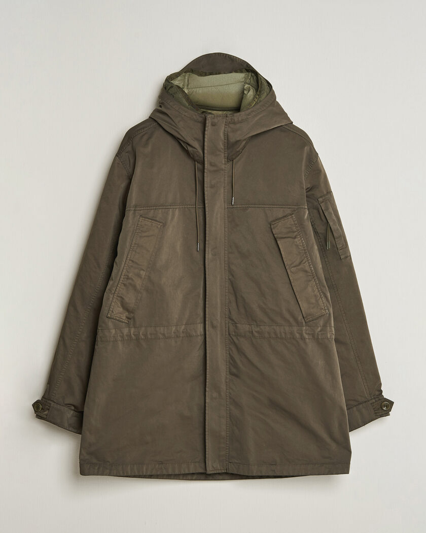 C.P. Company Micro Kei 2 in 1 Nylon Parka Olive – Grønn