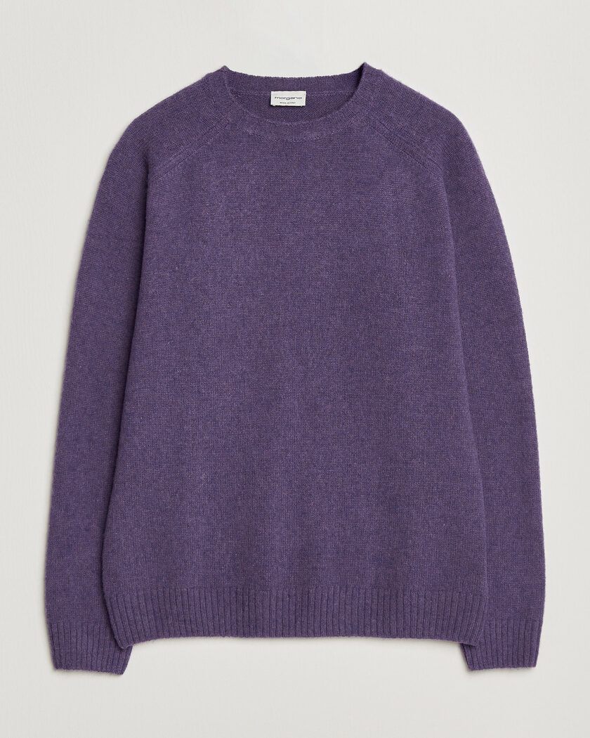 Morgano Brushed Wool Crewneck Purple – Lilla