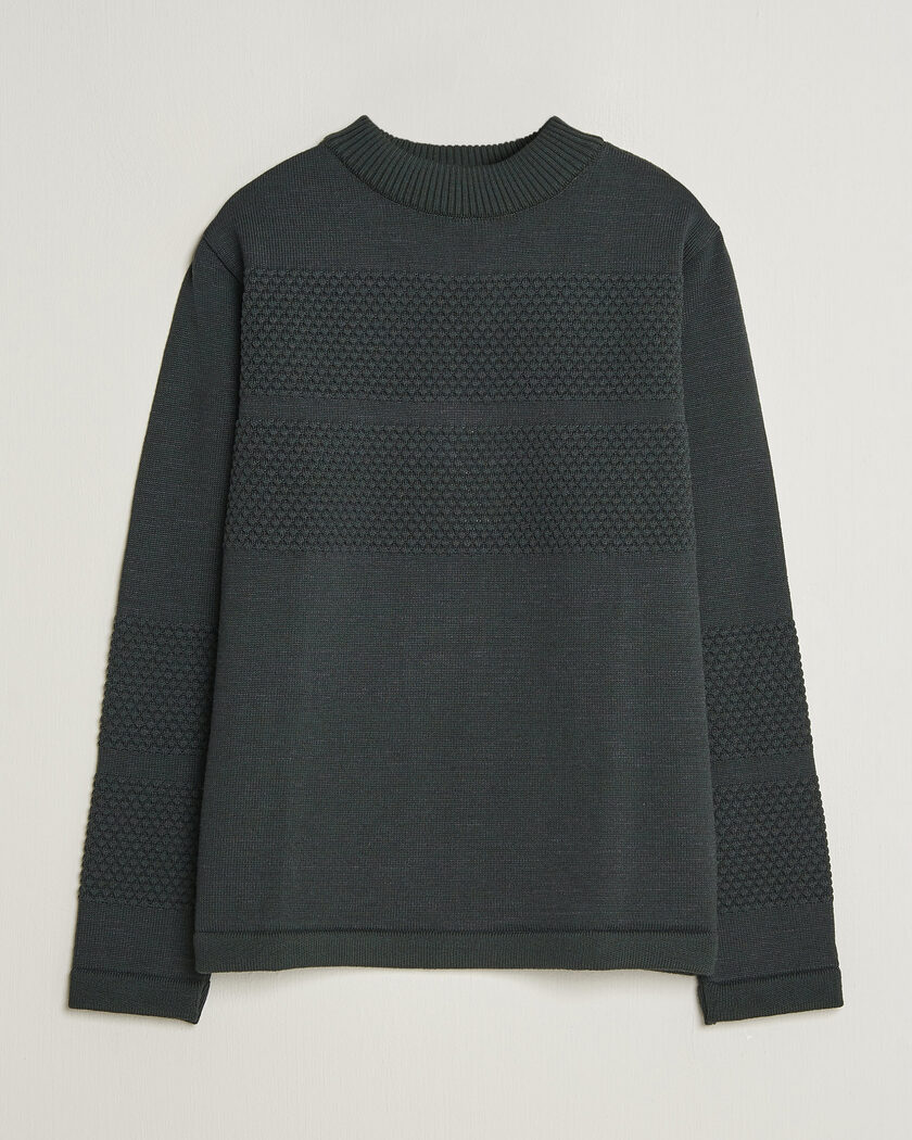 S.N.S. Herning Fisherman Mock Neck Terrain Green – Grønn
