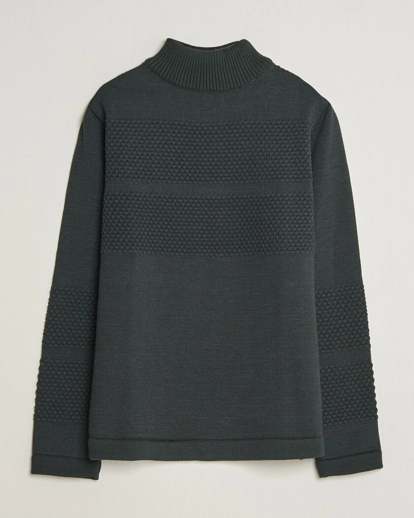S.N.S. Herning Fisherman High Neck Terrain Green – Grønn