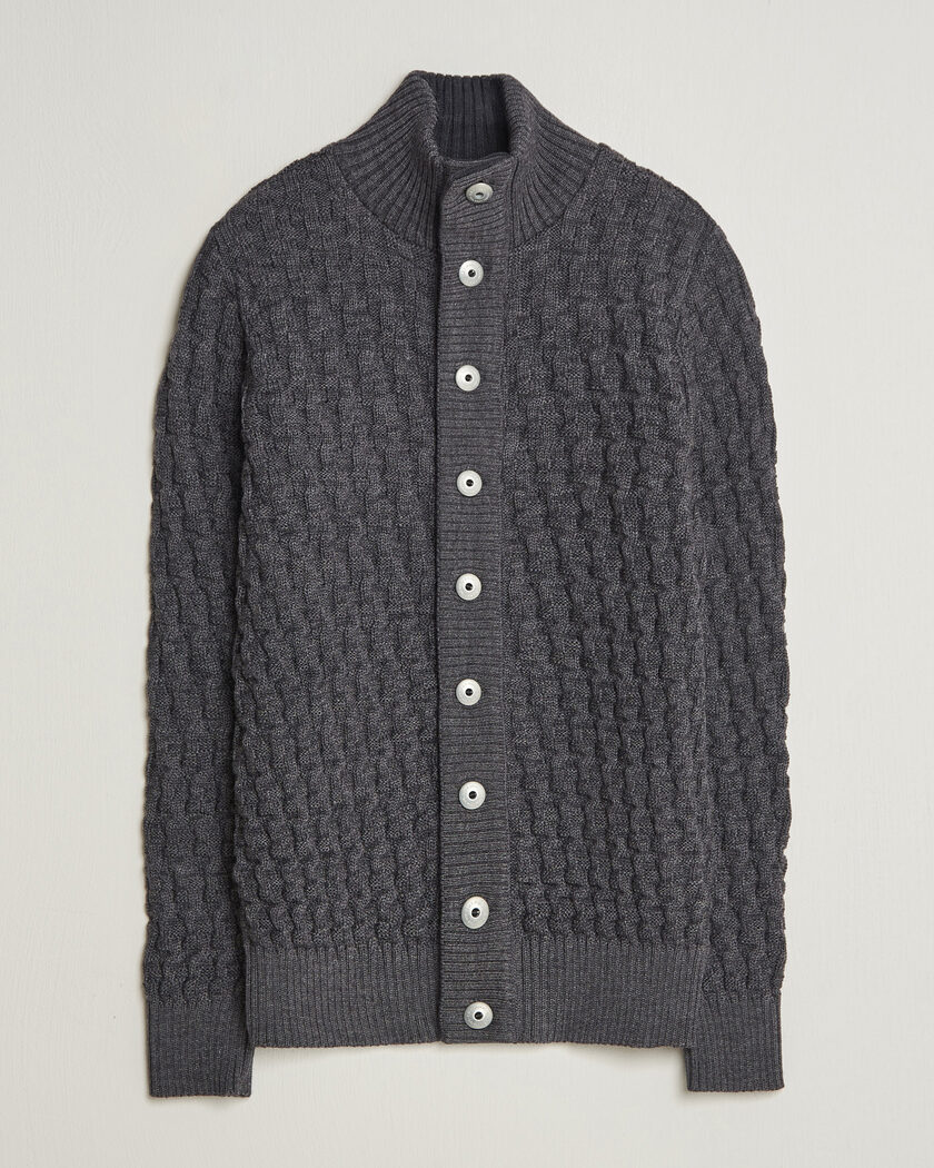 S.N.S. Herning Stark Cardigan Gneiss Grey – Grå