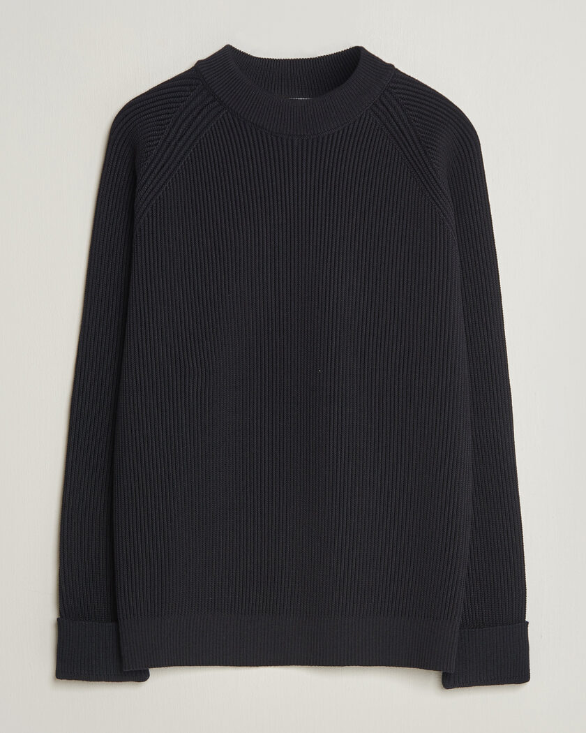 S.N.S. Herning Render Mock Neck Navy Blue – Blå