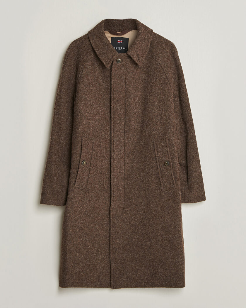 Gloverall Hynes Wool Coat Mocha – Brun