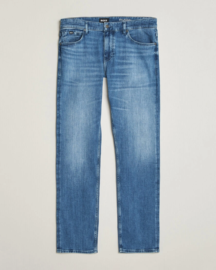 BOSS BLACK Delaware Jeans Bright Blue – Blå