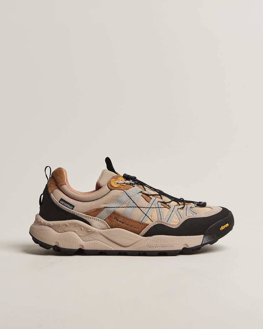Flower Mountain Iwano 2 Suede/Nylon Trail Sneaker Beige – Beige