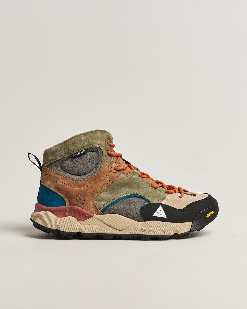 Flower Mountain Back Country Mid Suede/Leather Sneaker Multi – Flerfarget