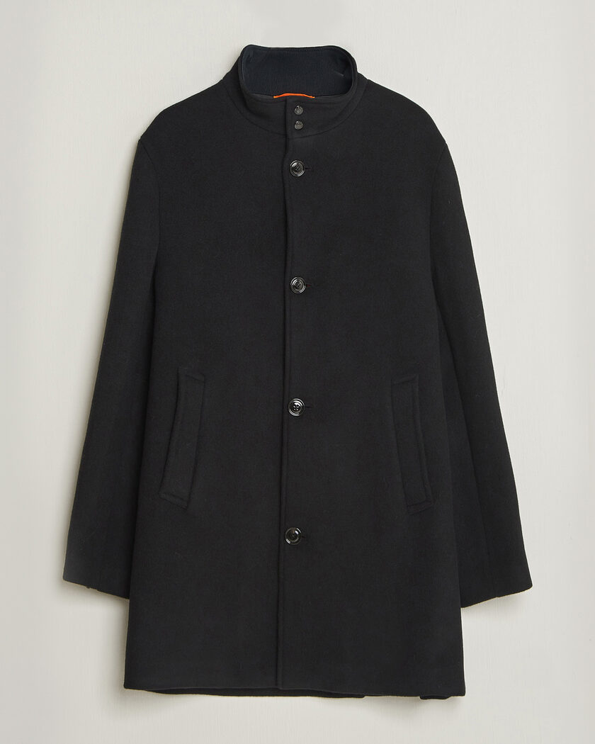 J.Lindeberg Lexon Wool Coat Black – Svart