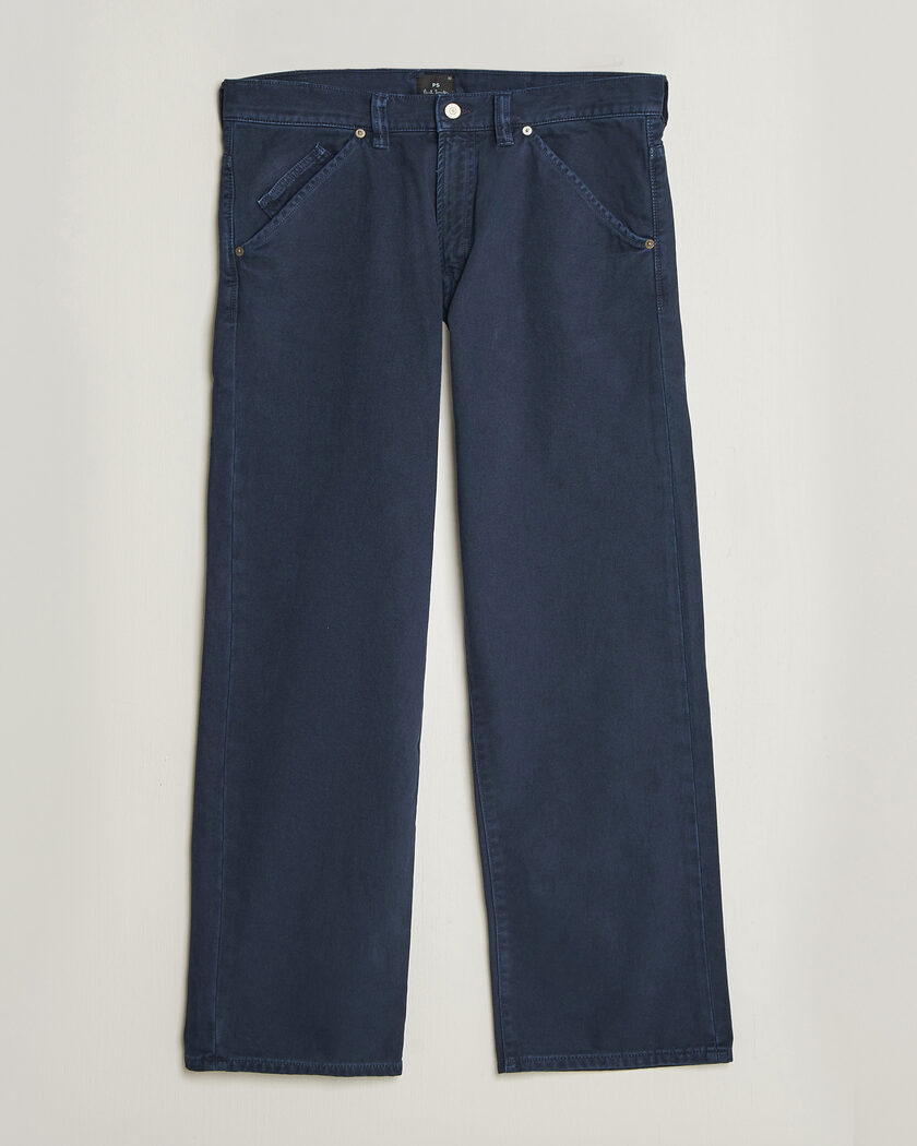 PS Paul Smith Relaxed Fit 5-Pocket Pants Navy – Blå