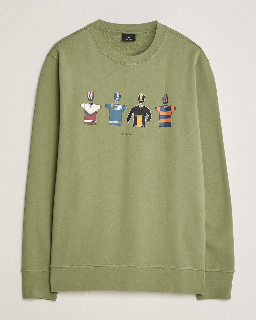 PS Paul Smith Cycle Jersey's Crew Sweatshirt Green – Grønn