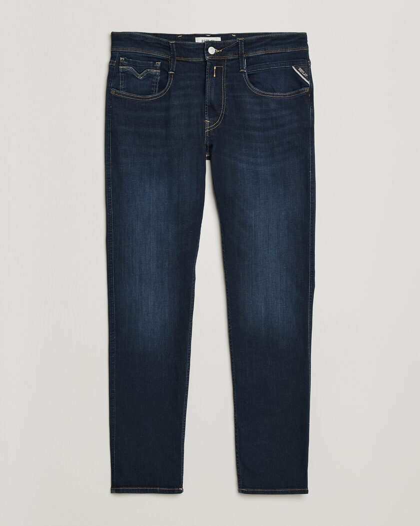 Replay Anbass Powerstretch Jeans Dark Blue – Blå