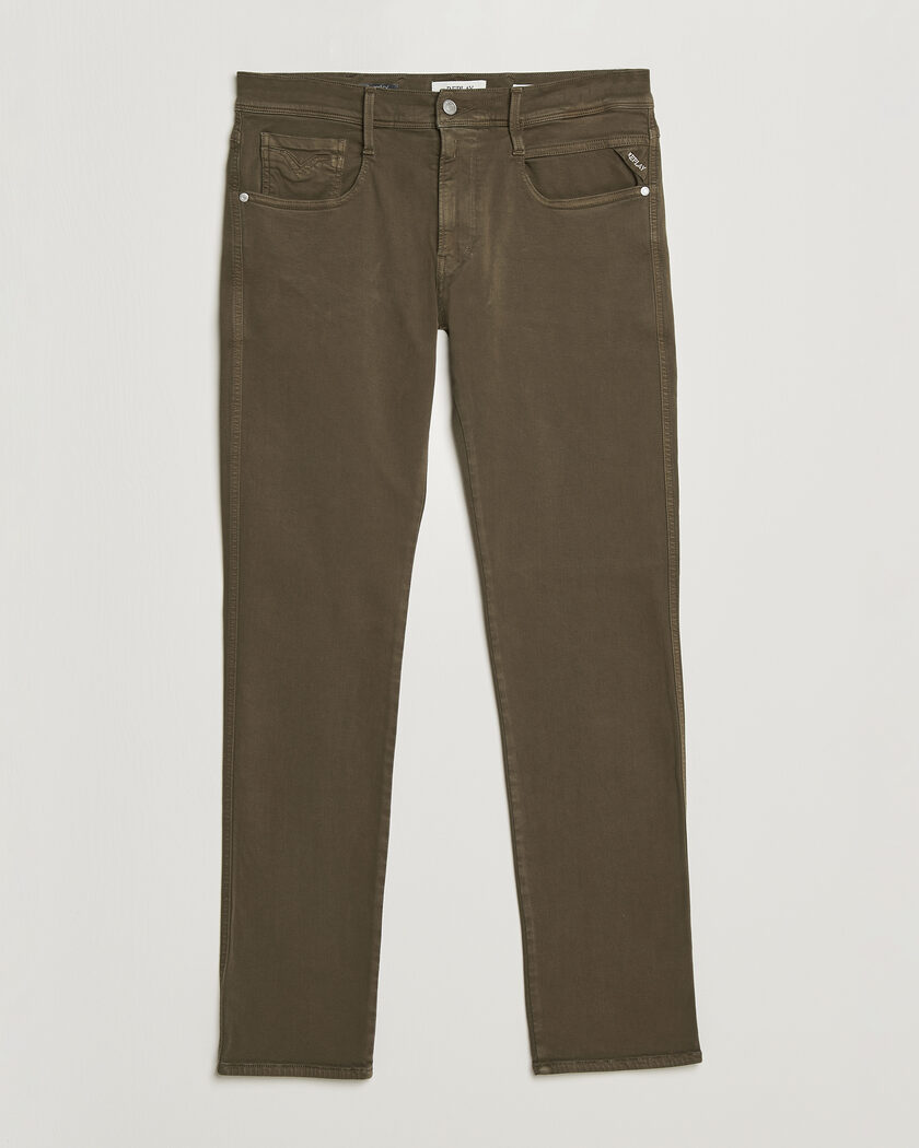 Replay Anbass Hyperflex 5-Pocket Pants Ivy Green – Grønn