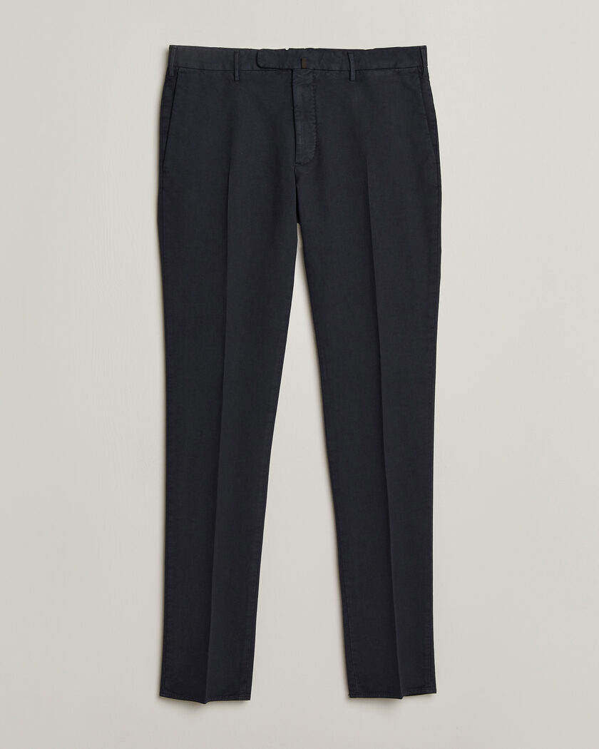 Incotex Slim Fit Soft Cotton Stretch Chinos Navy – Blå
