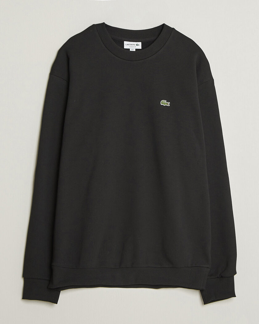 Lacoste Crew Neck Sweatshirt Black – Svart