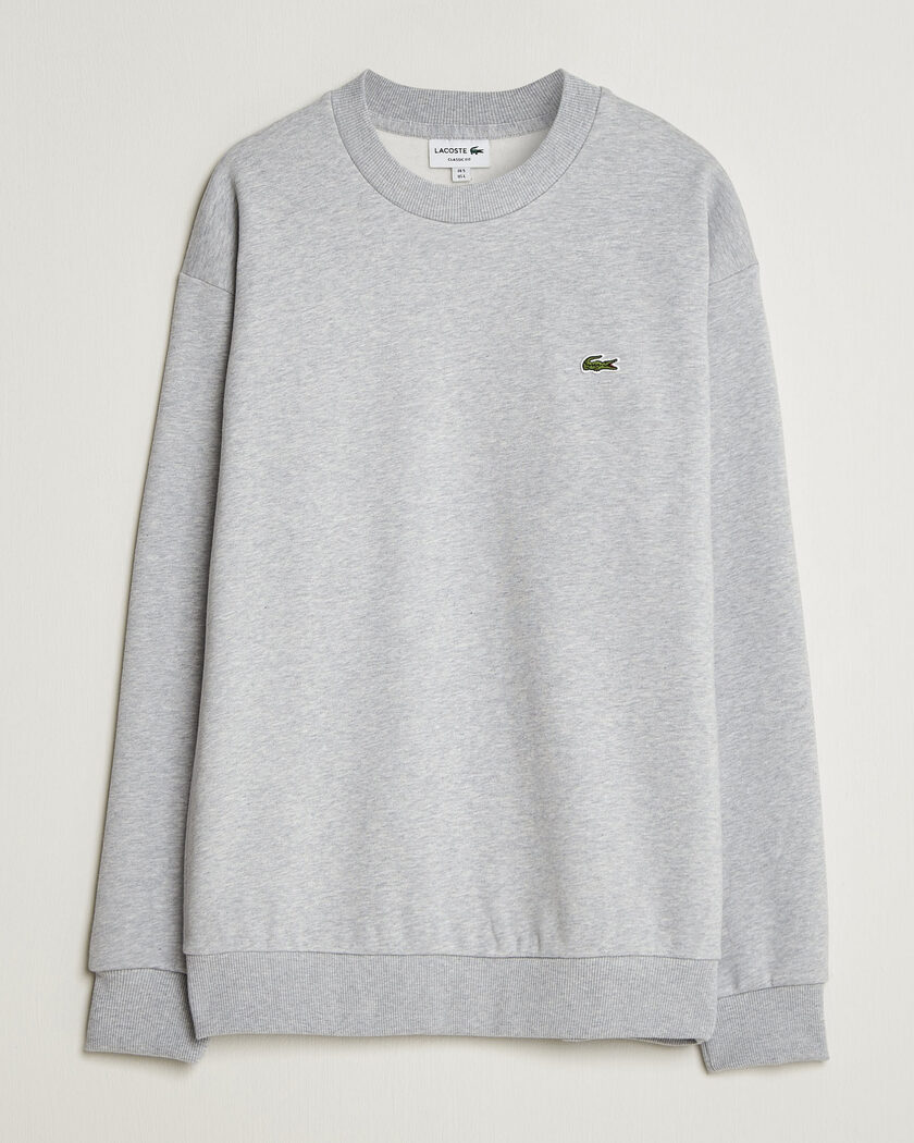Lacoste Crew Neck Sweatshirt Silver Chine – Grå
