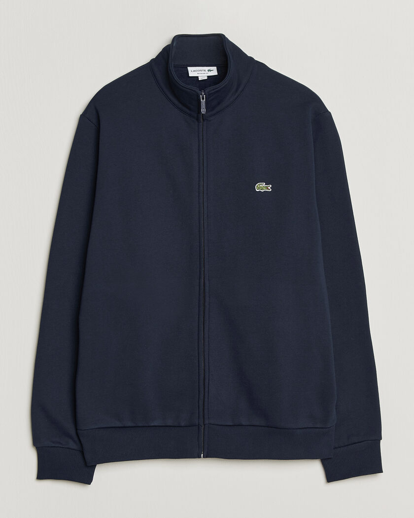 Lacoste Full Zip Sweater Navy Blue – Blå