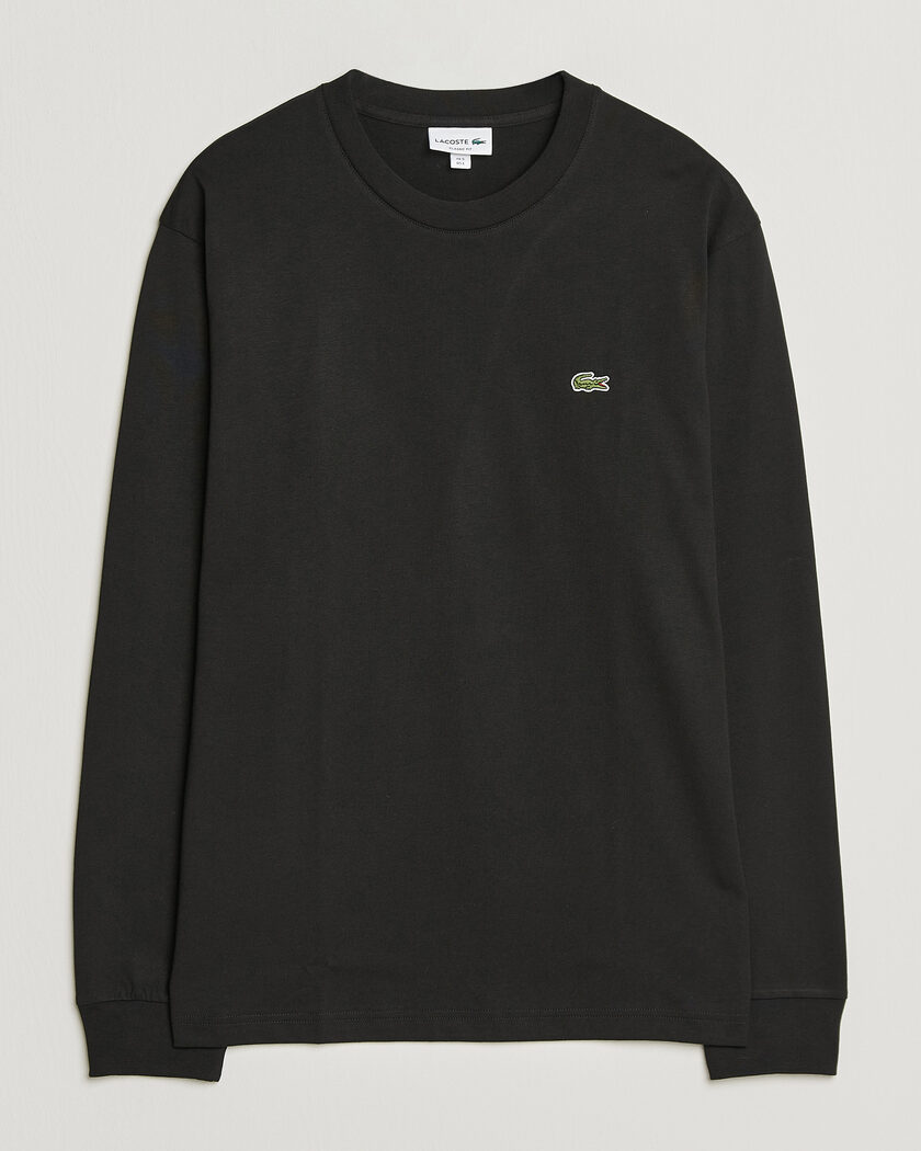 Lacoste Crew Neck Long Sleeve T-Shirt Black – Svart