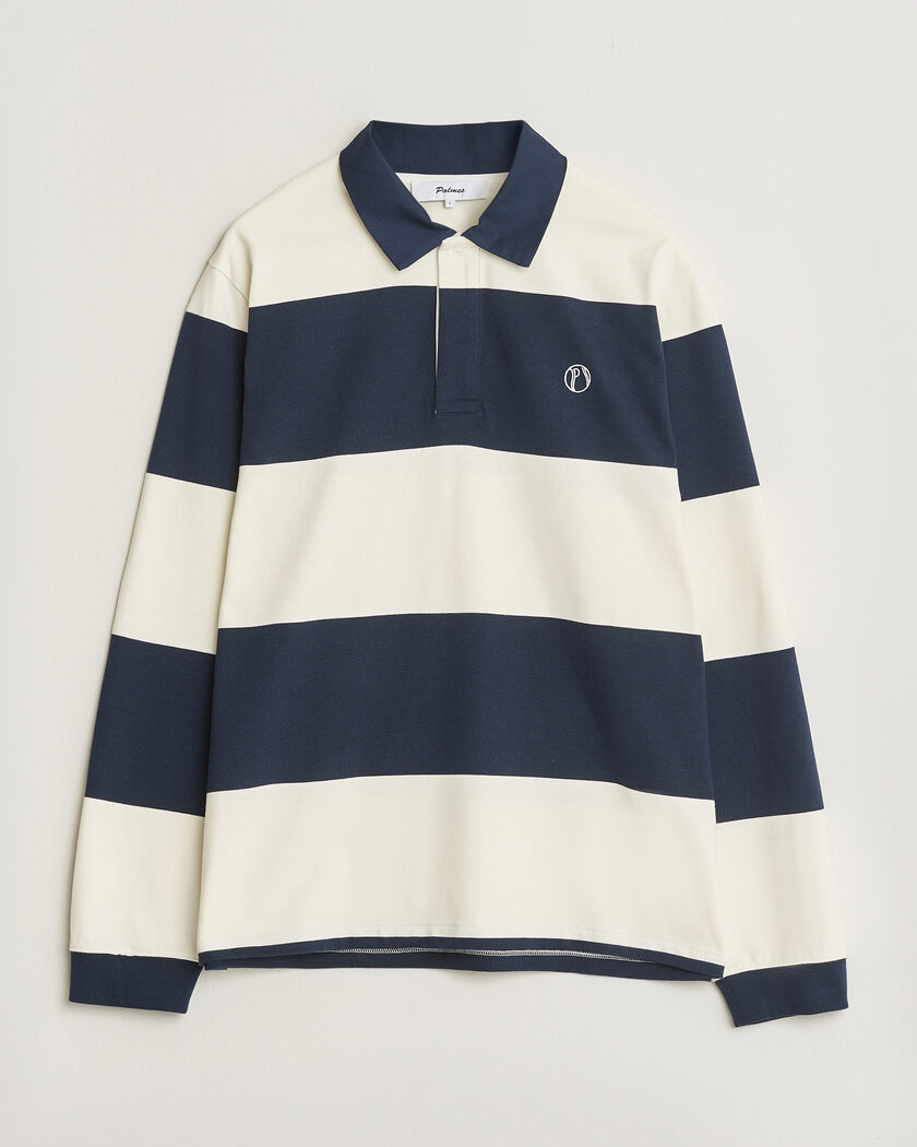 Palmes Ball Rugby Shirt Navy Stripe – Blå