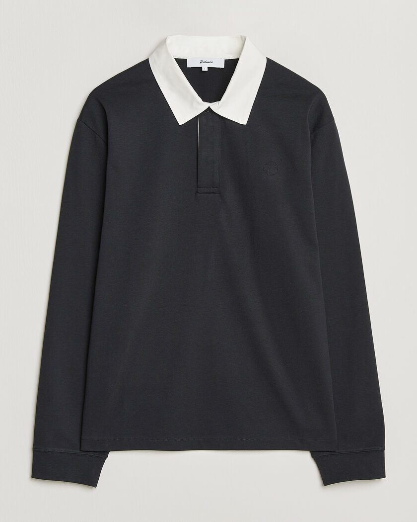 Palmes Ball Rugby Shirt Black – Svart