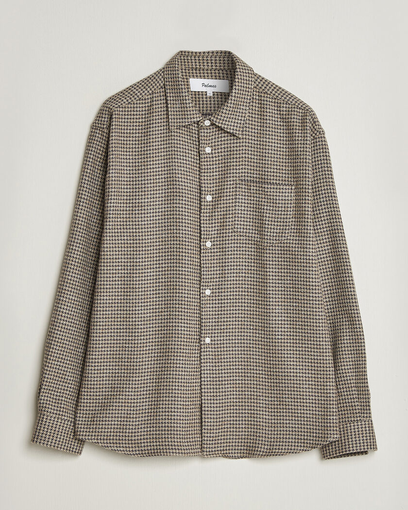 Palmes Serve Shirt Olive Check – Grønn