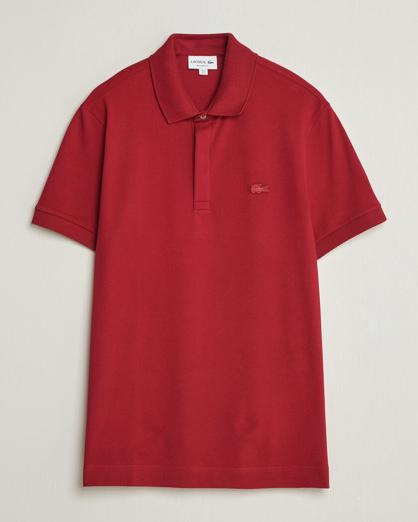 Lacoste Paris Polo Piké Bordeaux – Rød