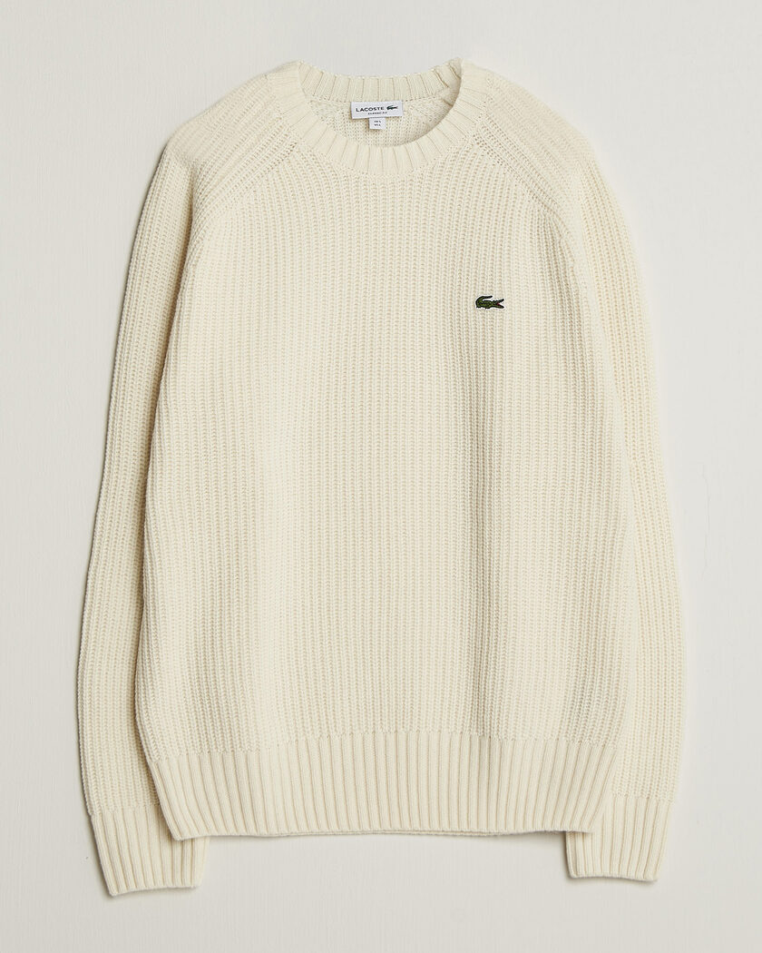 Lacoste Heavy Wool Knitted Sweater Lapland – Hvit