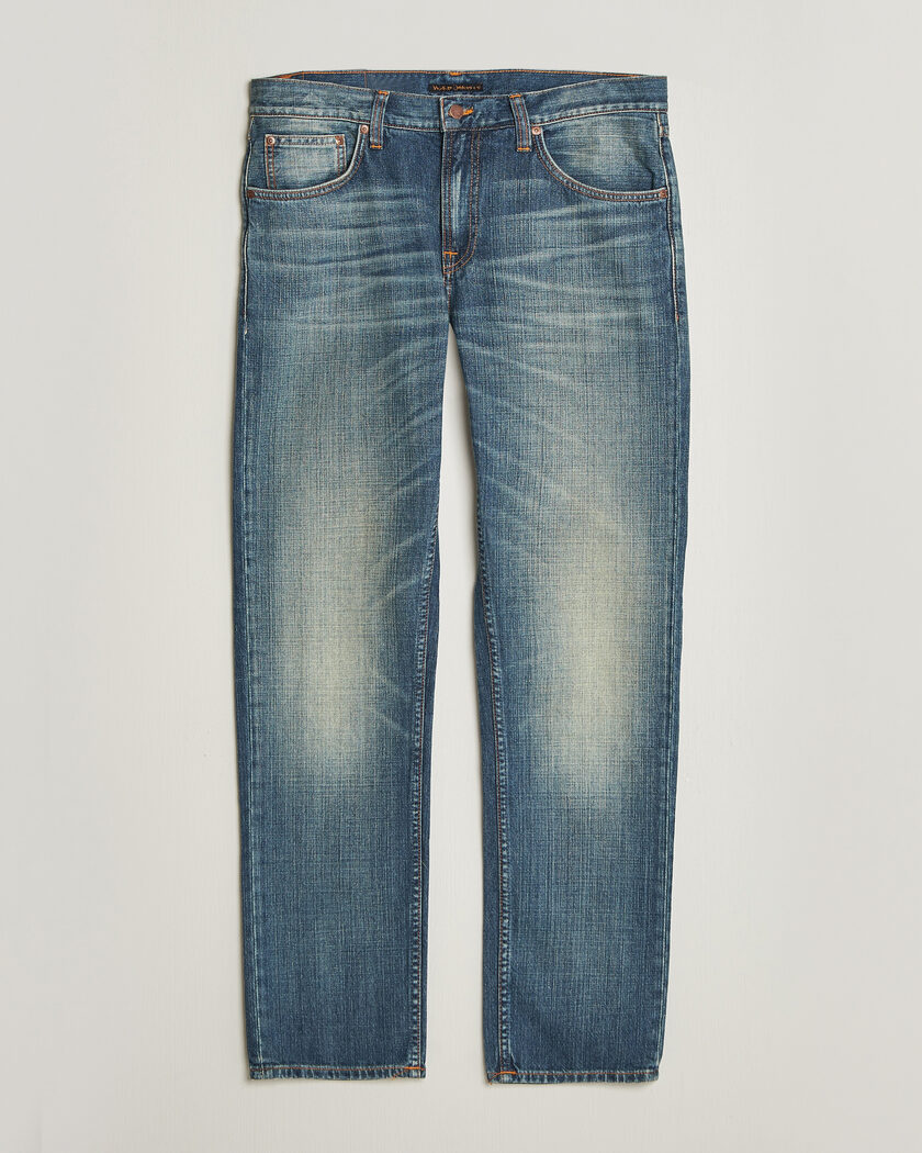 Nudie Jeans Gritty Jackson Jeans Tidal Waves – Blå