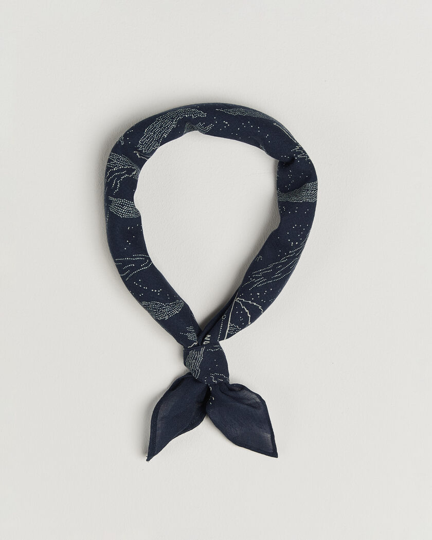 Nudie Jeans Ingrid Printed Bandana Blue – Blå