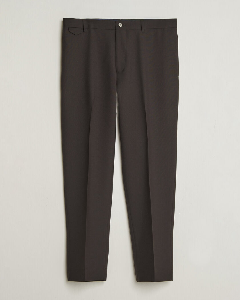 Santaniello Wool Trousers Brown – Brun