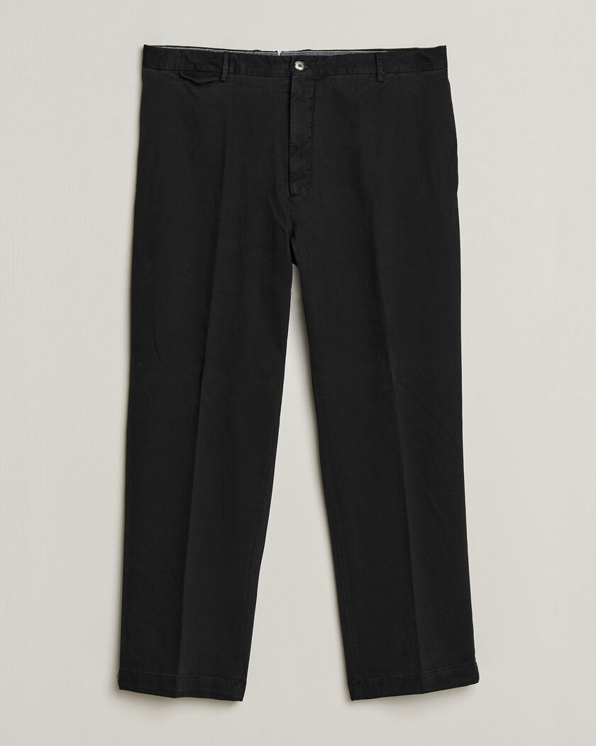 Santaniello Washed Cotton Trousers Black – Svart