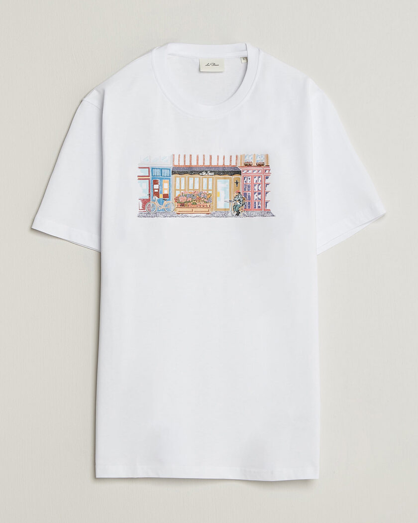 LES DEUX Market T-Shirt White – Hvit