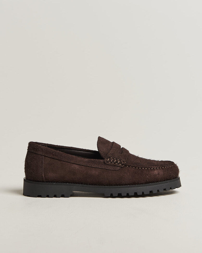 LES DEUX Hairy Suede Loafer Molé Brown – Brun