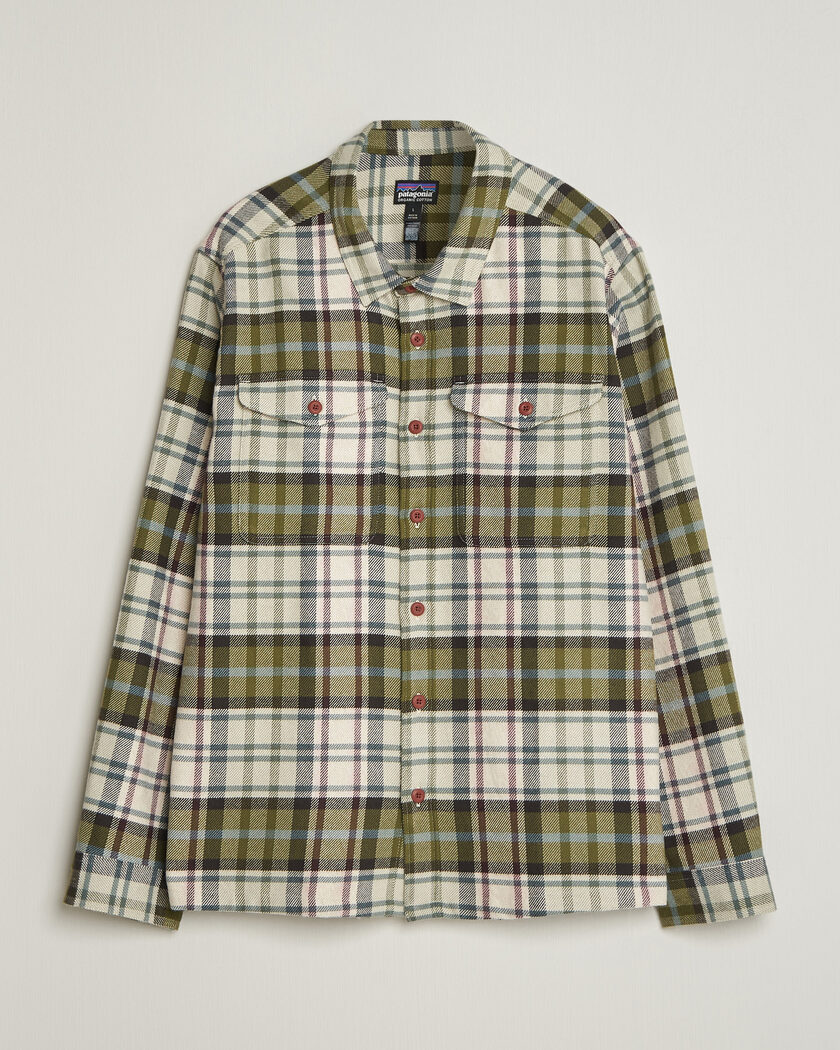 Patagonia Fjord Flannel Shirt Weathered Stone – Grønn