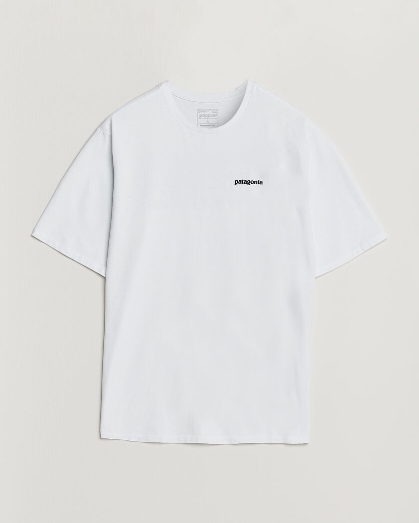 Patagonia P-6 Logo Responsibili T-Shirt Fiber White – Hvit